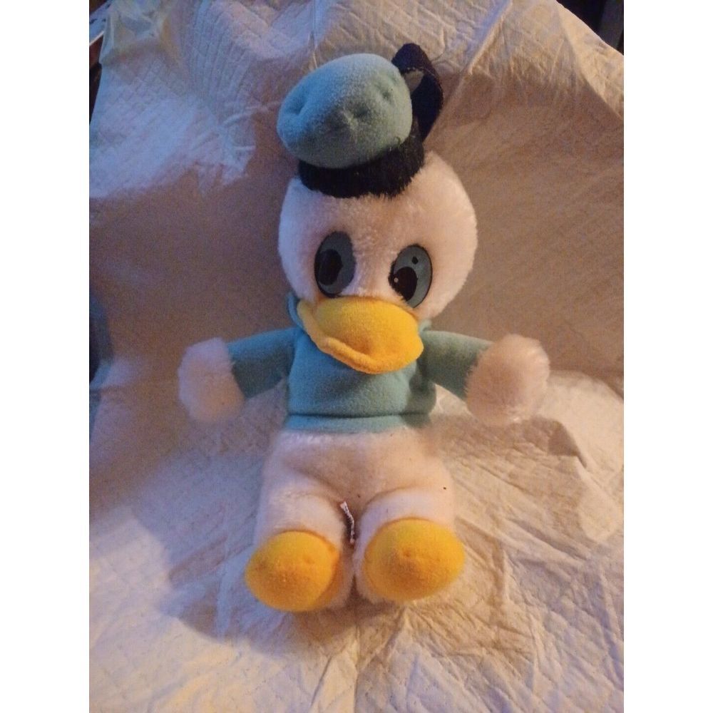Vintage Disney Donald Duck Stuffed Animal Plush Toy 11" With Shredded Nutshells‎